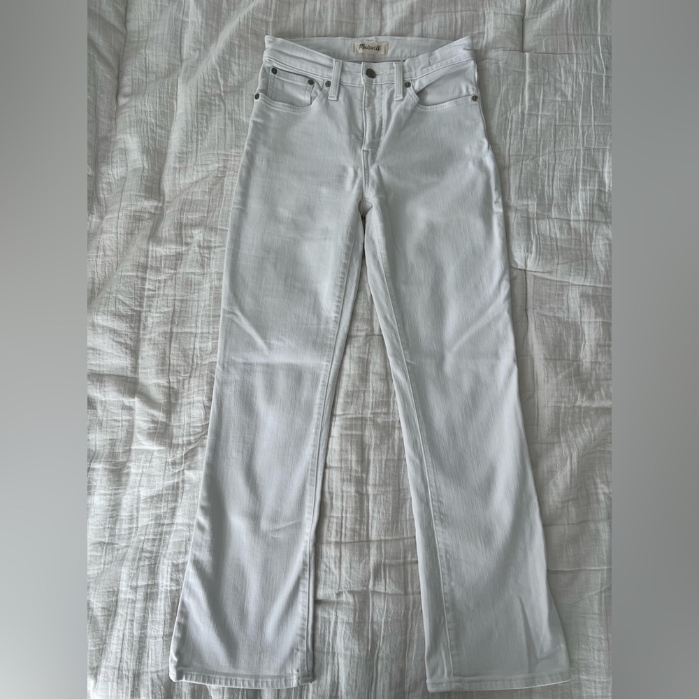 Madewell Tall Cali Demi Boot White Denim